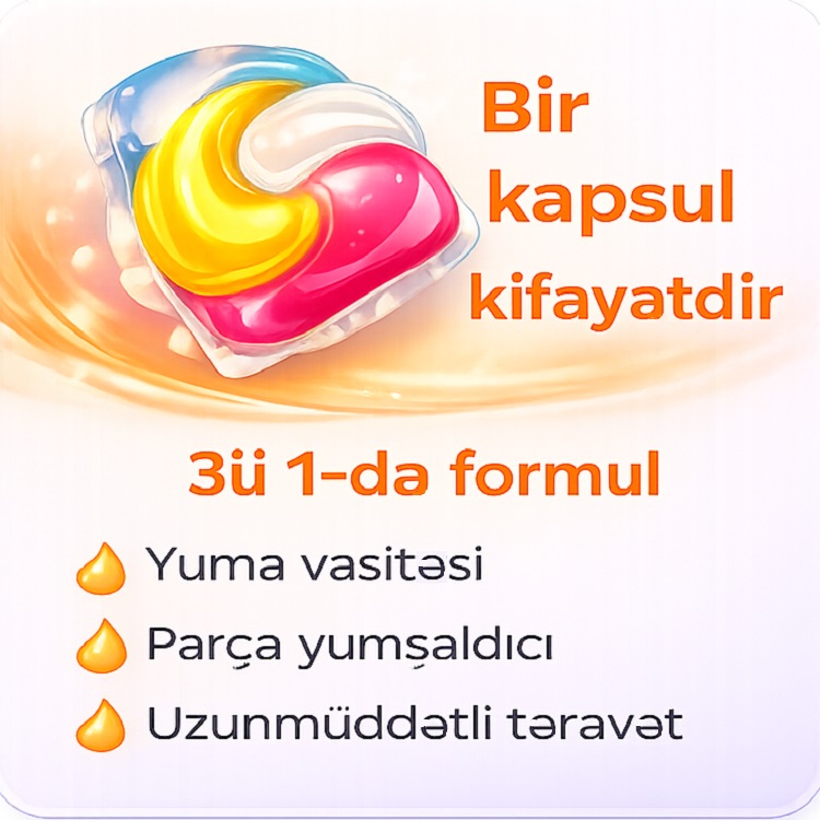 Bir kapsul kifayətdir — asan dozalama